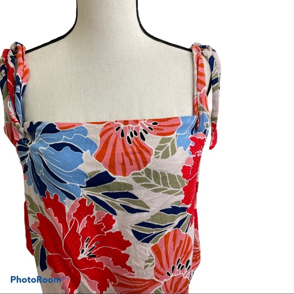 Astr the label off shoulder 100%viscose floral top size Medium.blouse - Picture 3 of 7